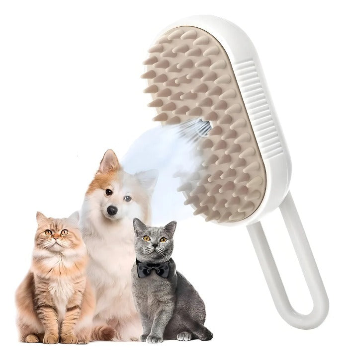 Cepillo con vapor para mascotas