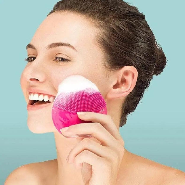 Limpiador masajeador facial eléctrico