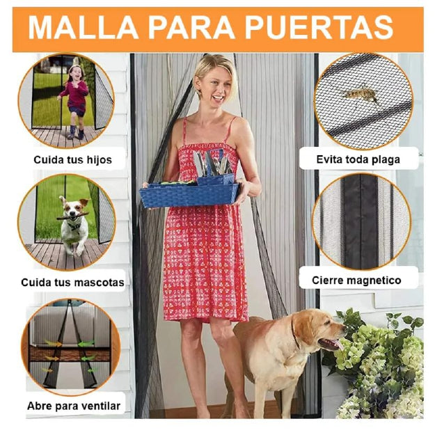 Malla magnética anti moscas