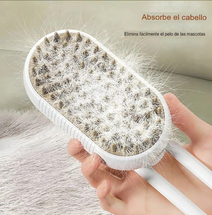 Cepillo con vapor para mascotas